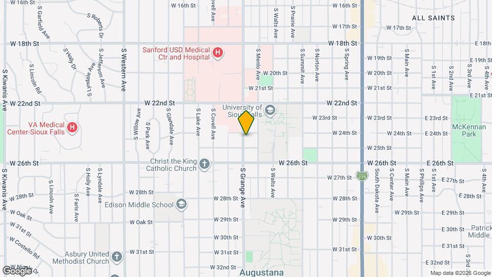 1604 S Grange Ave Map and Location Details