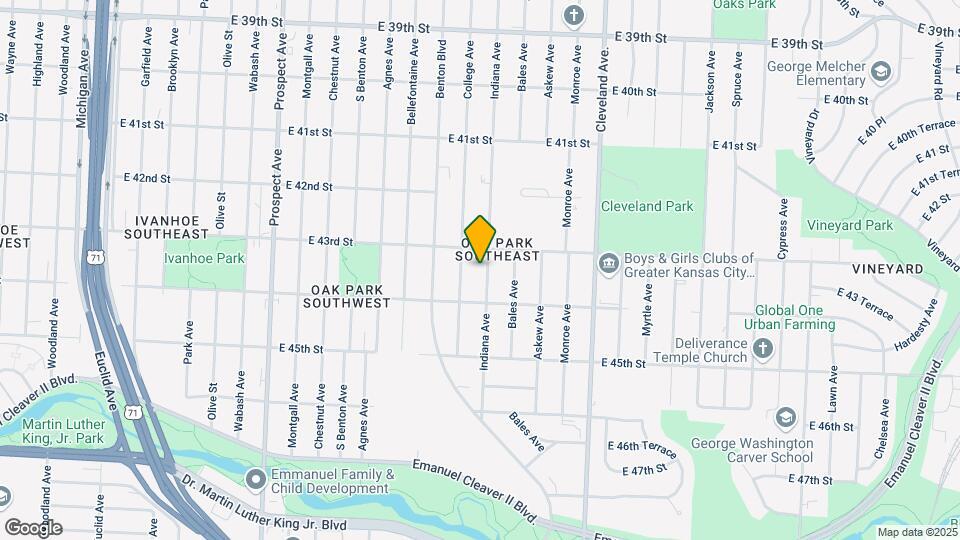 4316 Indiana Ave Map and Location Details