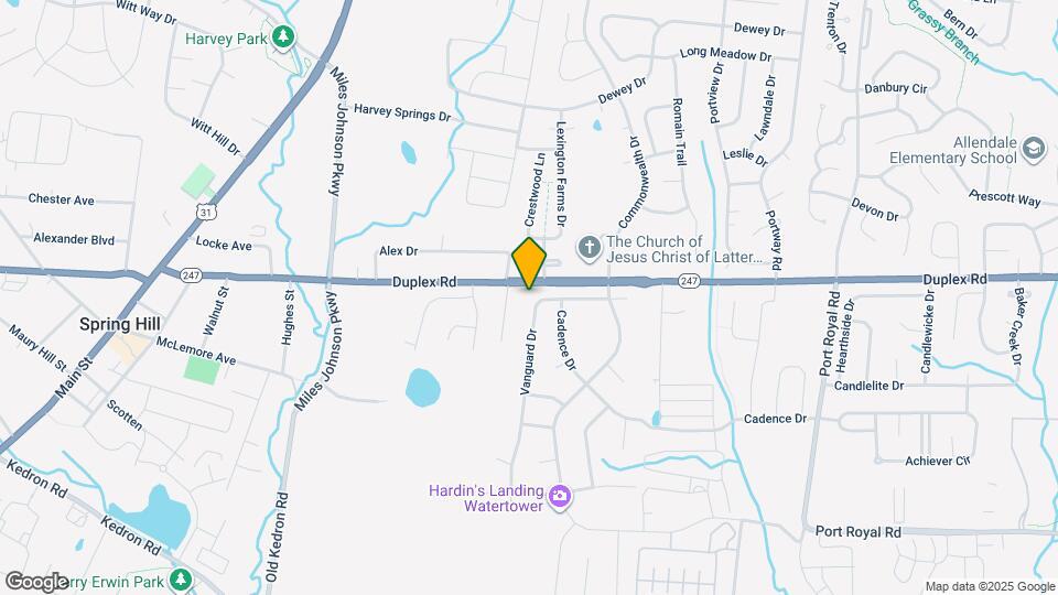 1024 Vanguard Dr Map and Location Details