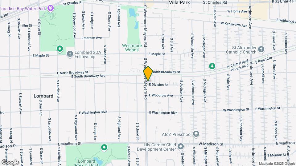 1016 E Division St Map and Location Details