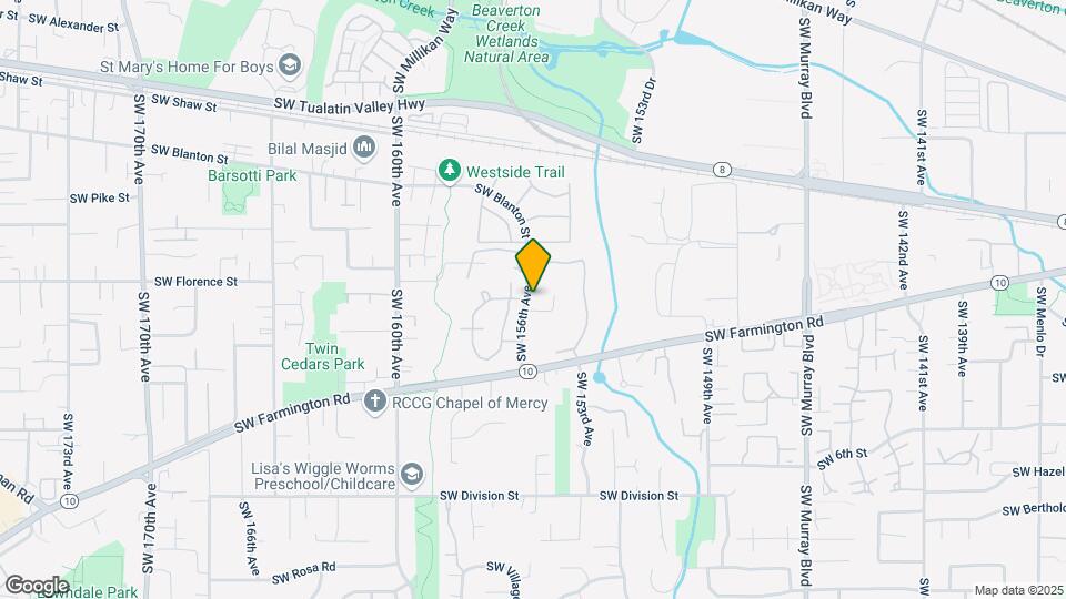 15500-Blk SW Donna Ct Mapa y Detalles de la Ubicación
