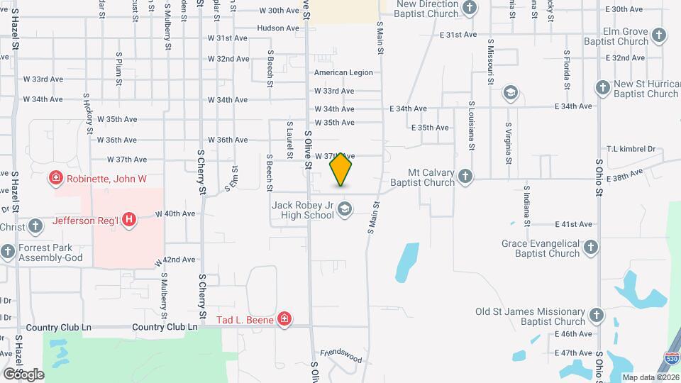 301 W 39th Ave Mapa y Detalles de la Ubicación