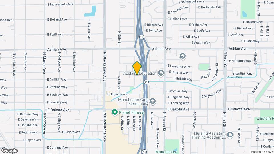 2119 E Griffith Way Map and Location Details