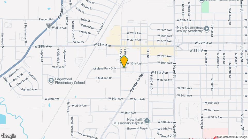 3012 S Holly St Map and Location Details