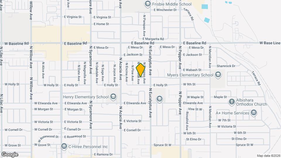 957 N Primrose Ave Map and Location Details