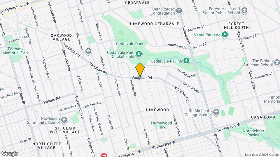 338 Vaughan Rd, Unit Apt 3 Map and Location Details