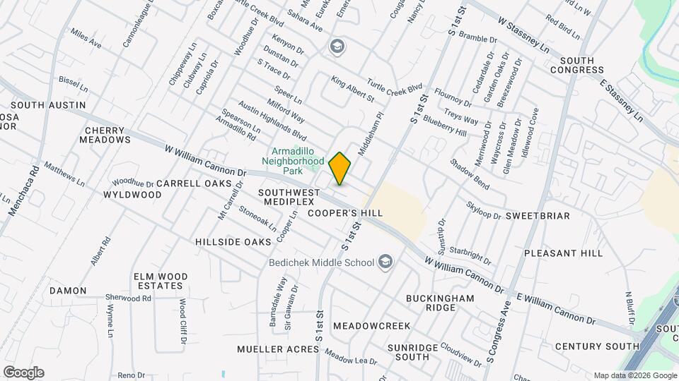 744 W William Cannon Dr Map and Location Details