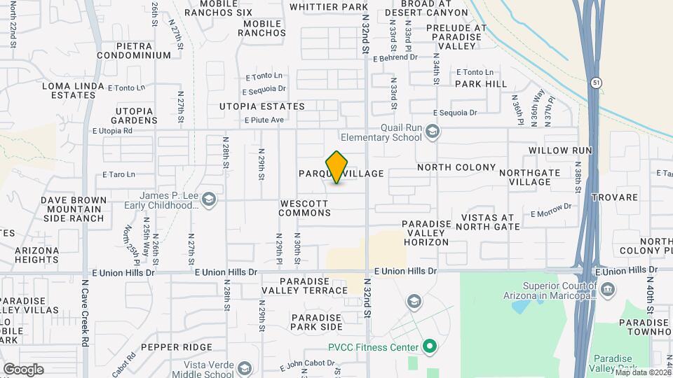 3056 E Siesta Ln Map and Location Details