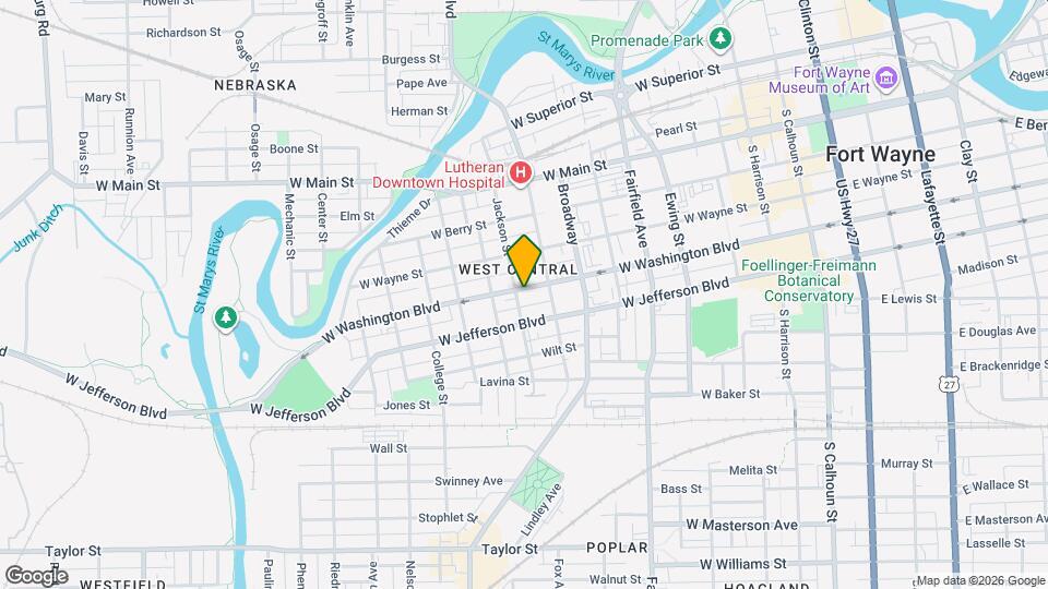 831 W Washington Blvd Map and Location Details