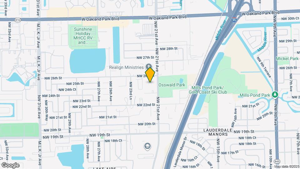 2501 NW 21st Ave Map and Location Details