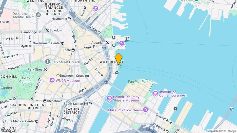 40 Rowes Wharf, Unit Penthouse B Map and Location Details