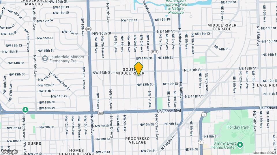 1224 NW 3rd Ave Map and Location Details