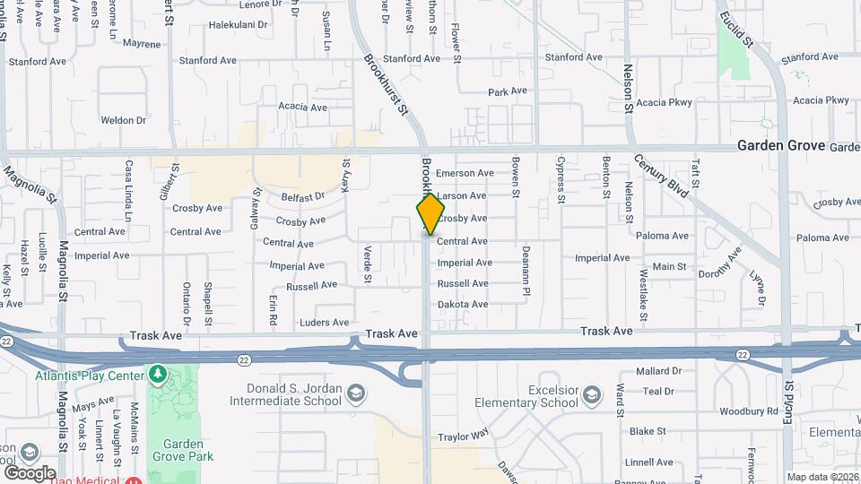 10002 Central Ave Map and Location Details