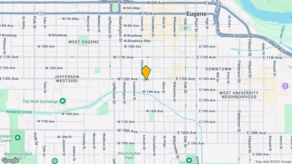 1313 Lincoln St Map and Location Details