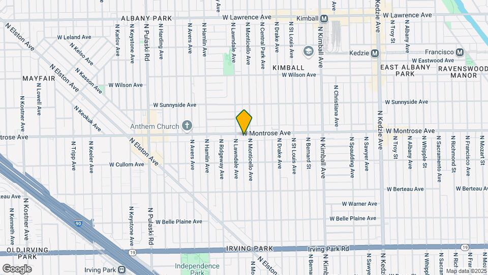 3643 W Montrose Ave Map and Location Details