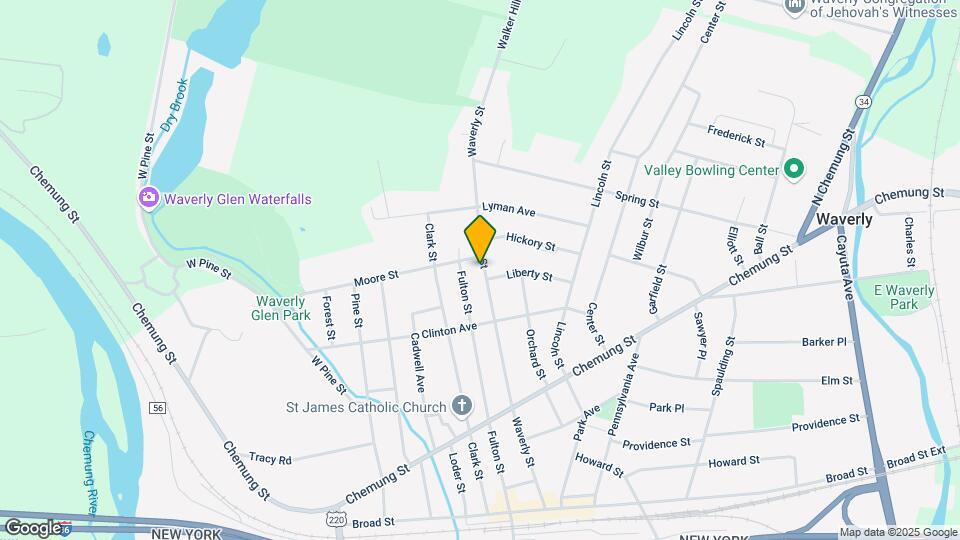 527 Waverly St, Unit 2A Map and Location Details