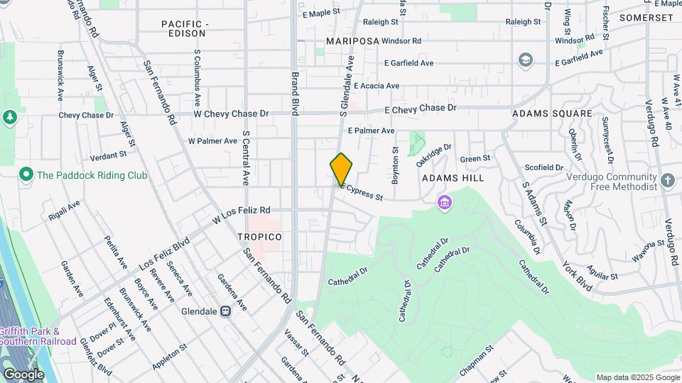 1306 S Glendale Ave Map and Location Details