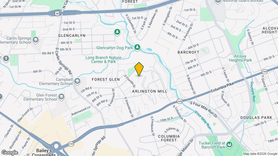 Tyroll Hills Apts Arlington Map and Location Details
