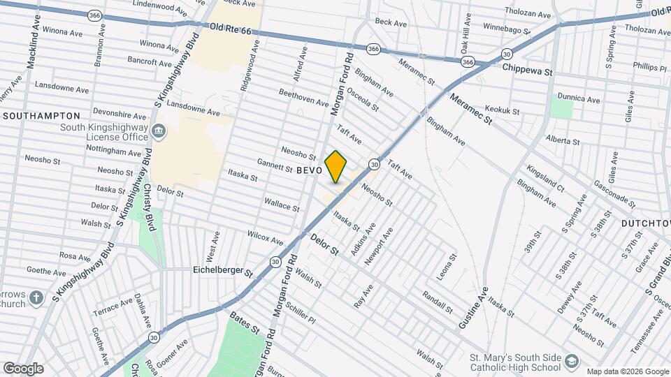 4215 Gannett St Map and Location Details