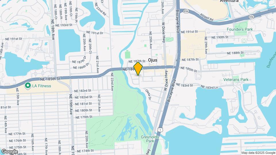2395 NE 184th Terrace Mapa y Detalles de la Ubicación