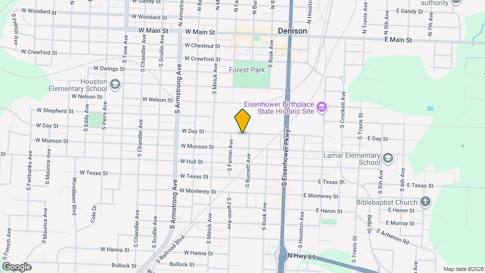 412 W Day St Map and Location Details