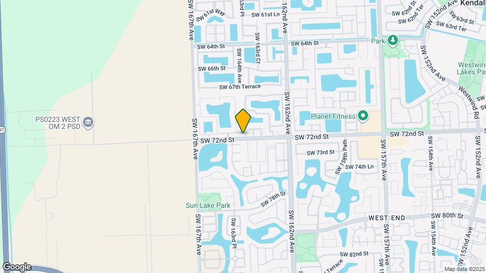 7166 SW 163rd Pl Map and Location Details