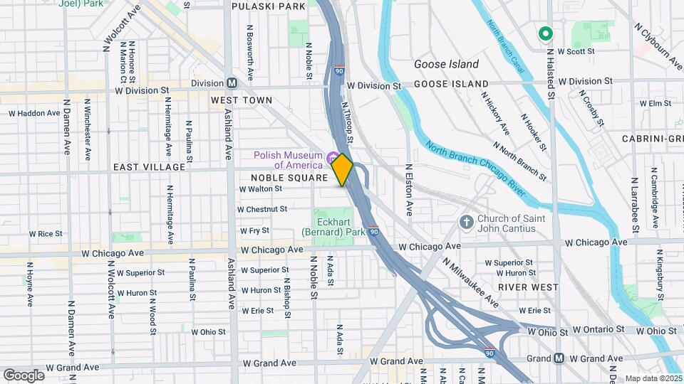 1327 W Walton St Map and Location Details