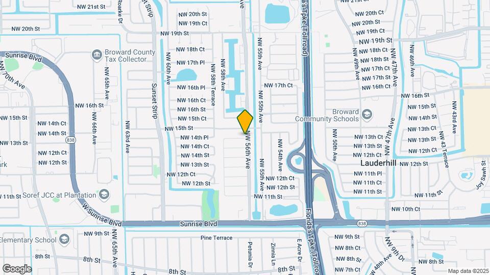 5615 NW 14th Ct Map and Location Details