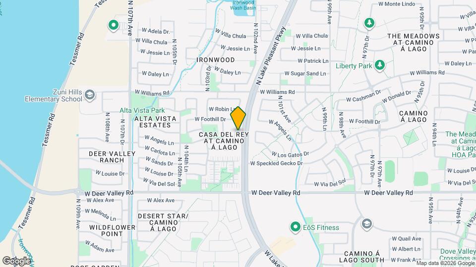 22273 N 102nd Ln Map and Location Details