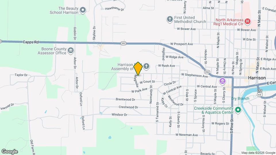 105 Magnolia Map and Location Details