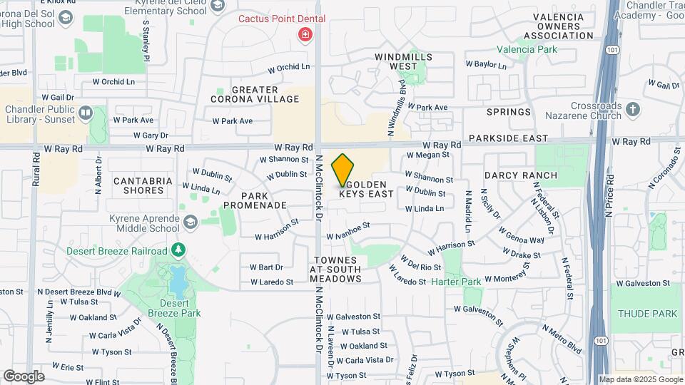 850 N Valencia Dr Map and Location Details