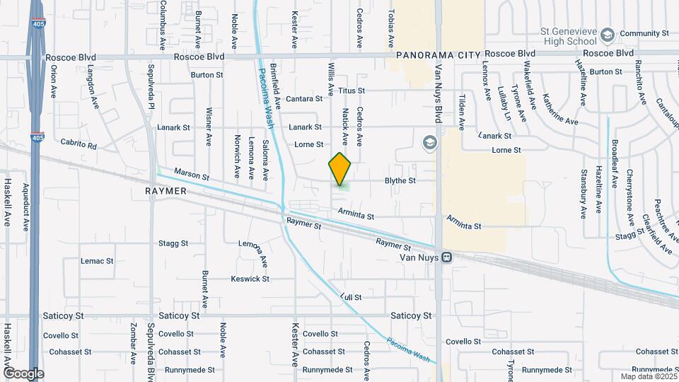 7910 Willis Ave Map and Location Details