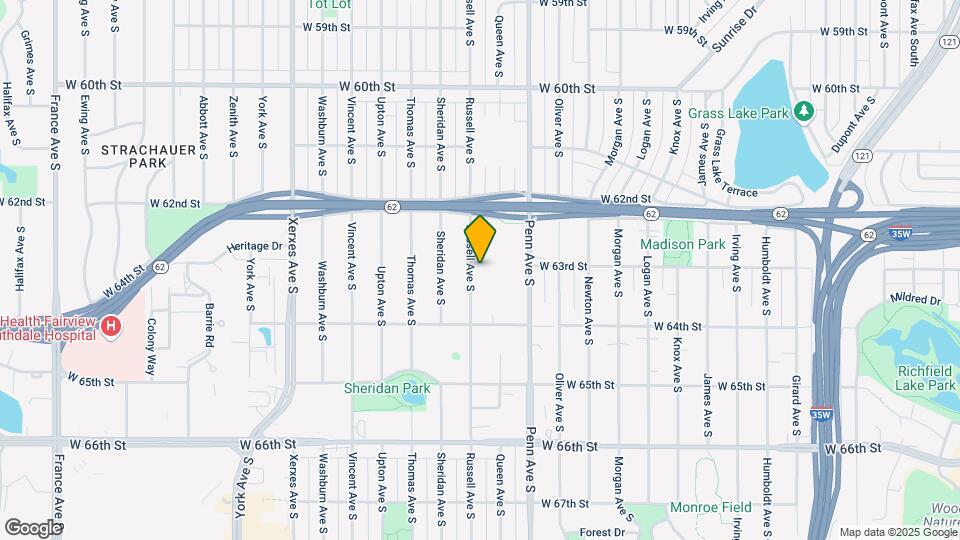 6301 Russell Ave S Map and Location Details