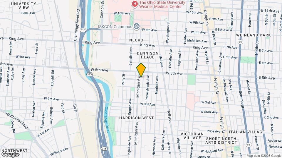 1256 Michigan Ave Map and Location Details