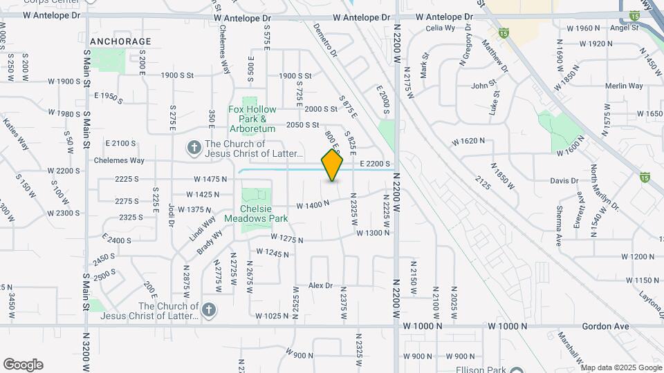 1439 N 2375 W Mapa y Detalles de la Ubicación