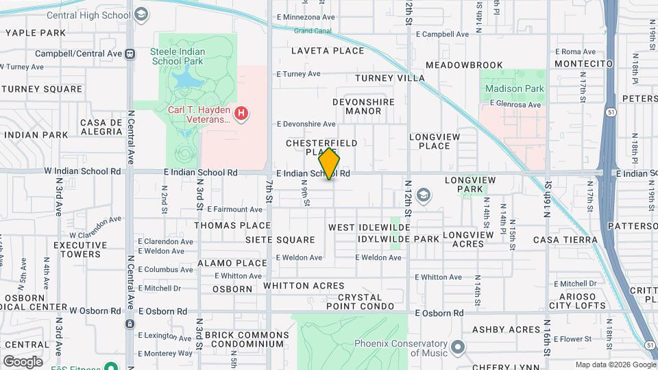 934 E Amelia Ave Mapa y Detalles de la Ubicación