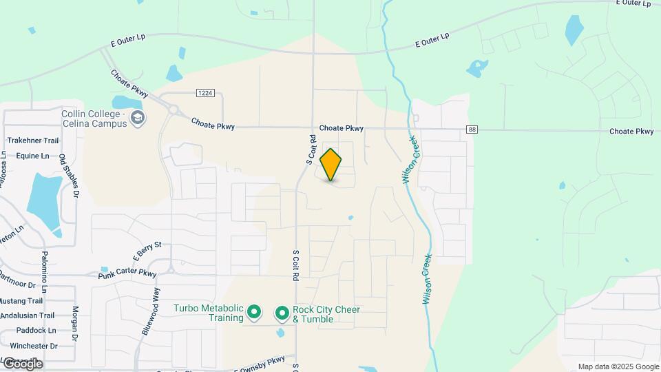 1601 Creekside Dr Map and Location Details