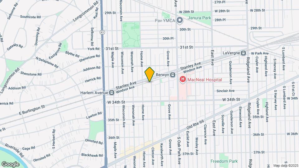 6926-6936 W Windsor Ave Map and Location Details