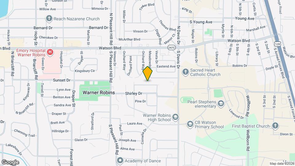 215 Peachtree Cir Map and Location Details