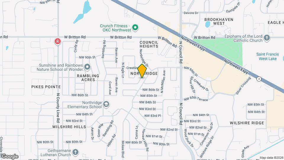 8912 N Markwell Ave Mapa y Detalles de la Ubicación