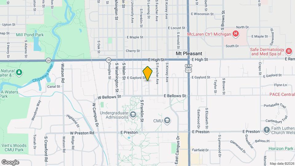 1012 S Lansing St Map and Location Details