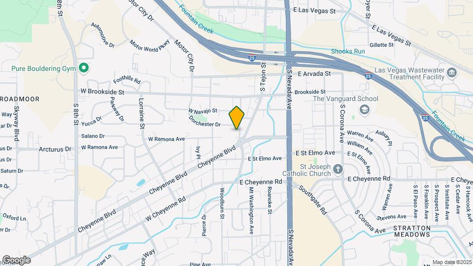 1638 S Cascade Ave Map and Location Details