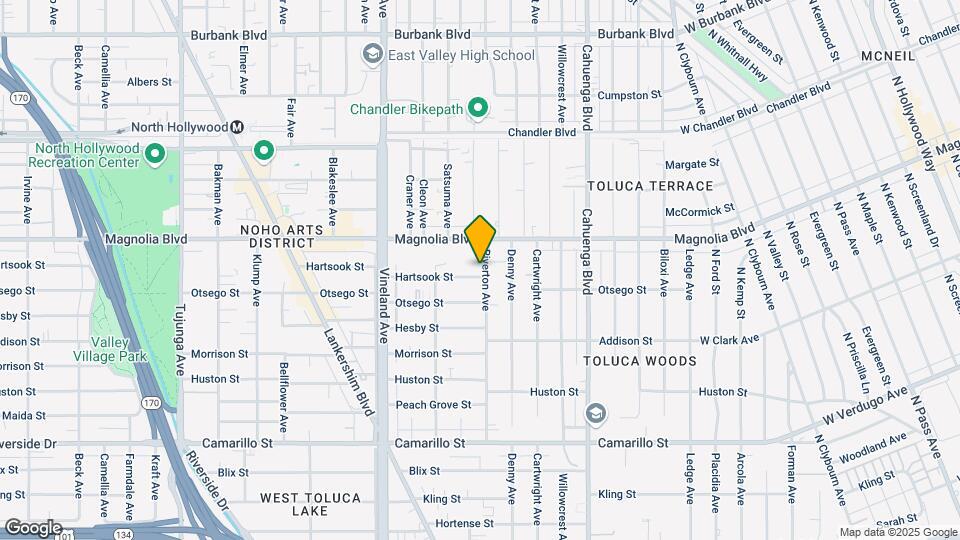 10809 Hartsook St Mapa y Detalles de la Ubicación