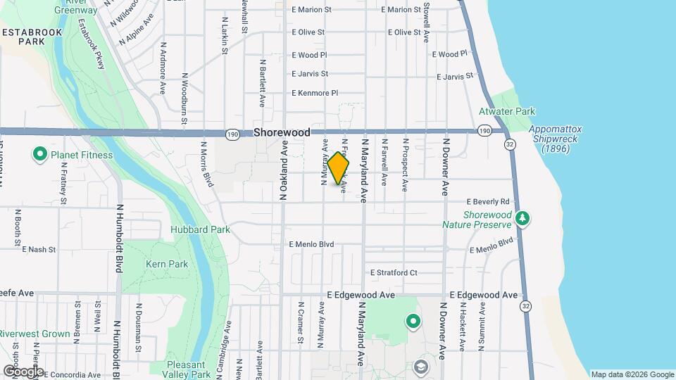 3813 N Frederick Ave Map and Location Details