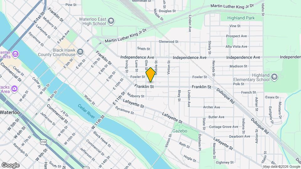 1515 1/2 Franklin St Map and Location Details