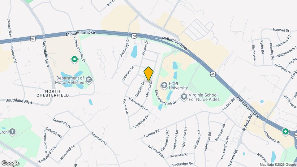 620 Montour Dr Map and Location Details