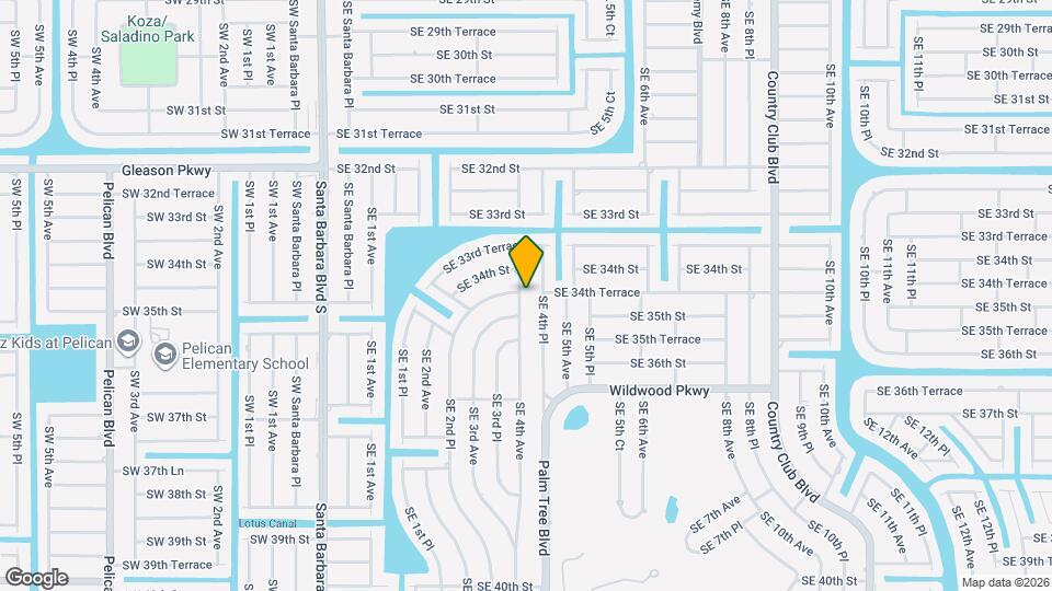 3415 SE 4th Ave Mapa y Detalles de la Ubicación