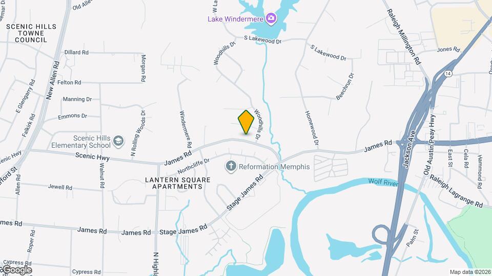 3800 James Rd Map and Location Details