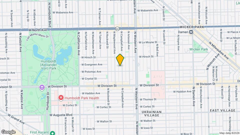 1312 N Campbell Ave, Unit # 2 Map and Location Details