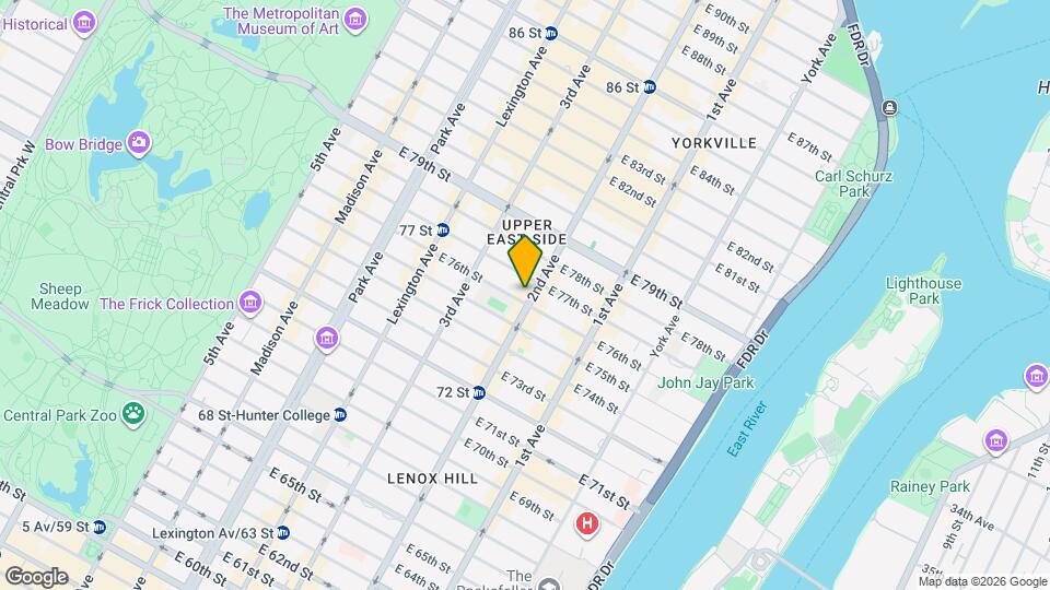 241 E 76th St Map and Location Details